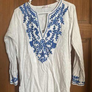 Barbara Gerwit Linen Tunic - Size Medium
